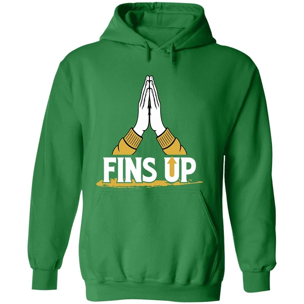 Fins Up Long Island University Sharks Hoodie - Image 2