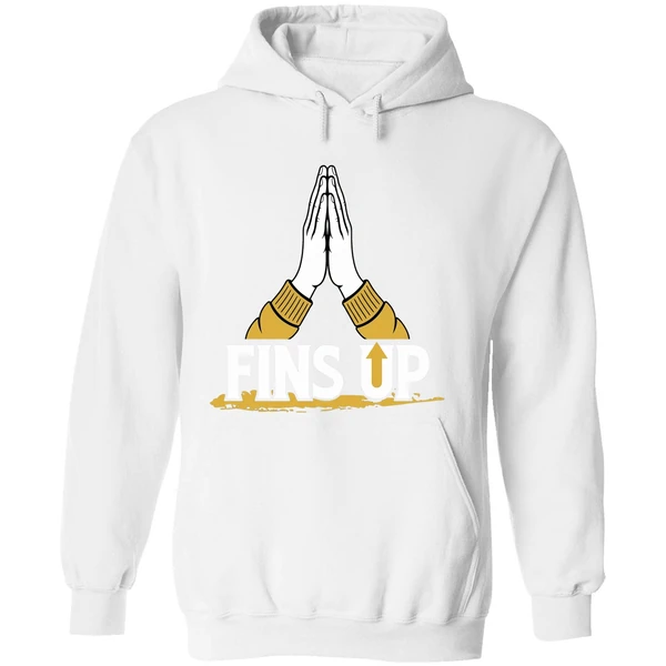 Fins Up Long Island University Sharks Hoodie - Image 8