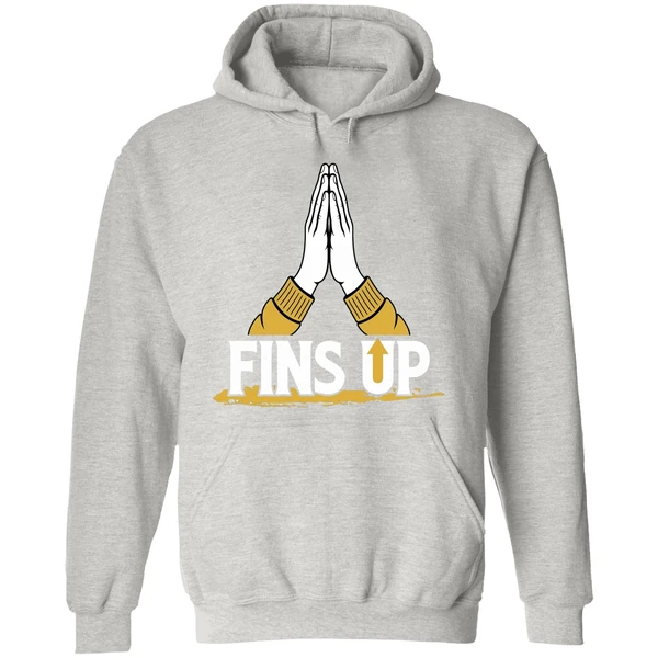 Fins Up Long Island University Sharks Hoodie - Image 9