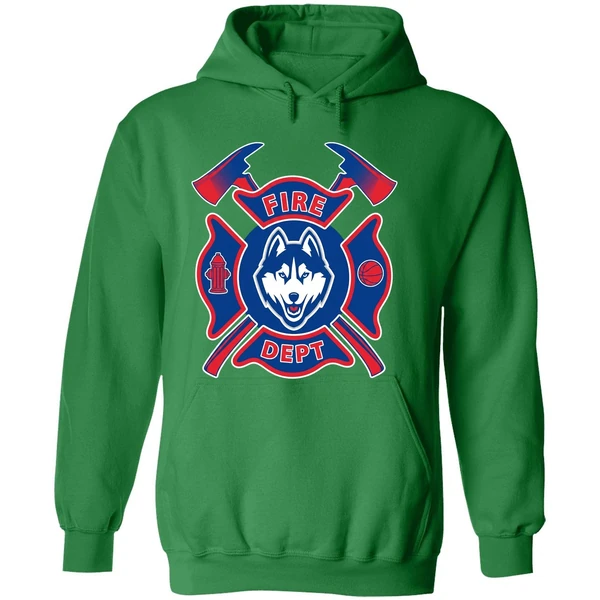 Fire Dept Uconn Huskies Hoodie - Image 2