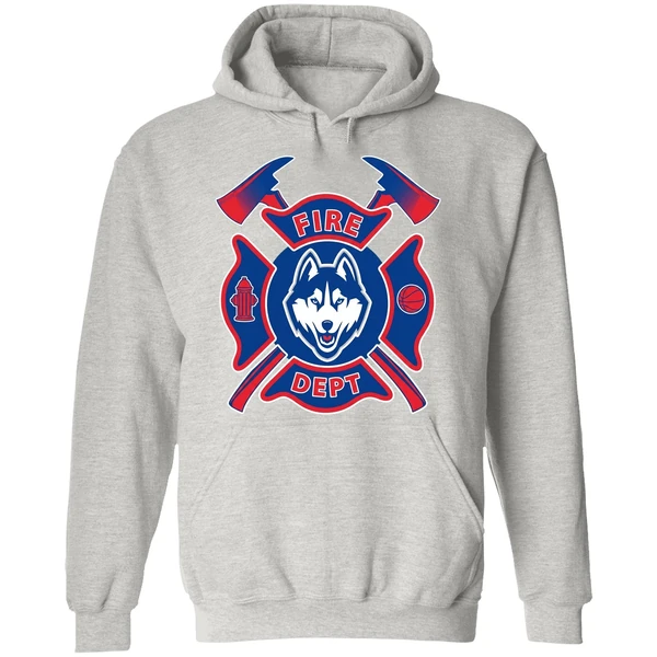 Fire Dept Uconn Huskies Hoodie - Image 9