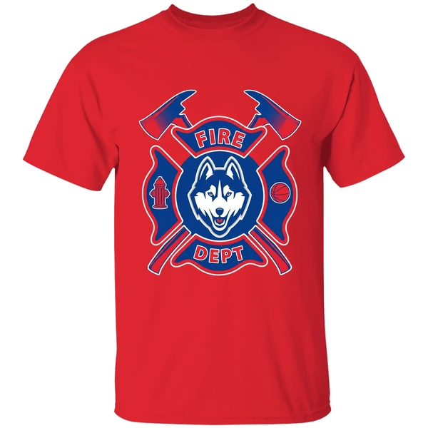 Fire Dept Uconn Huskies Shirt - Image 4
