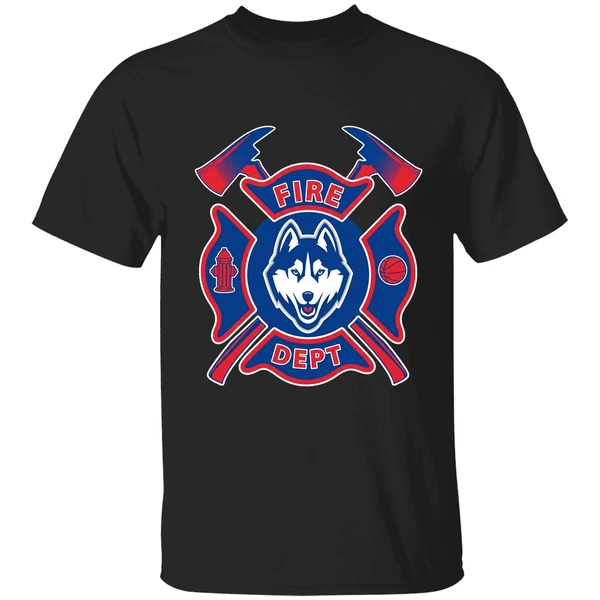 Fire Dept Uconn Huskies Shirt - Image 7