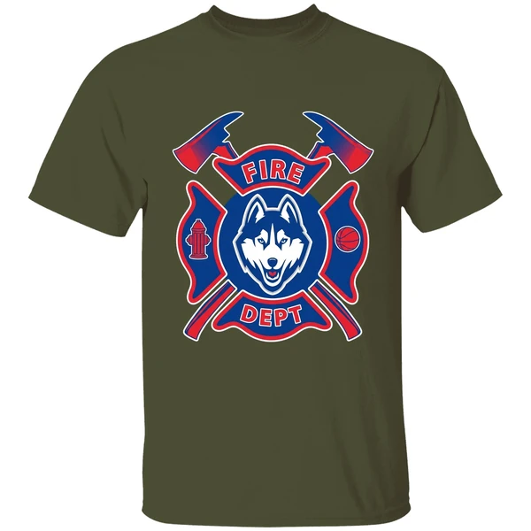 Fire Dept Uconn Huskies Shirt - Image 9