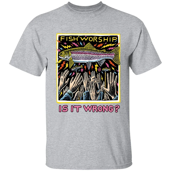 Fish Worship Is It Wrong Shirt - Image 6