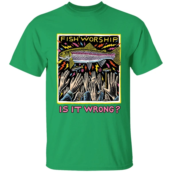 Fish Worship Is It Wrong Shirt - Image 8