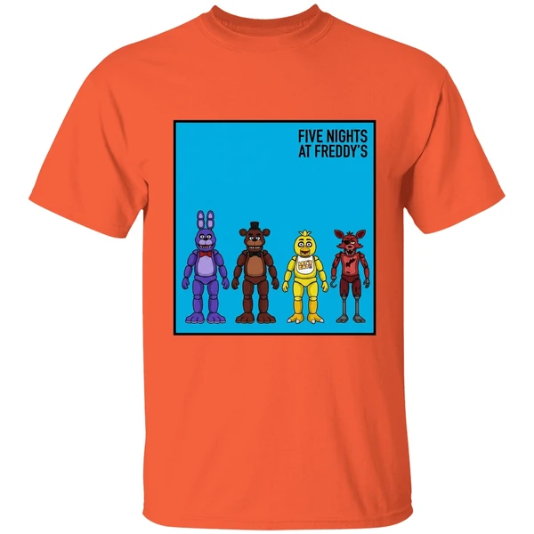five nights at freddy weezer fnaf video shirt orange