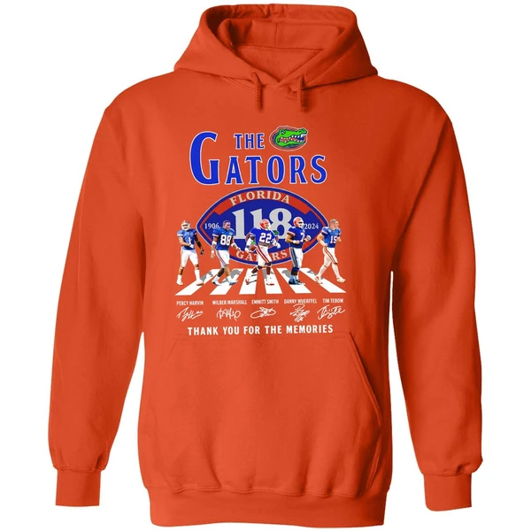 Florida Gators 118 Years Of The Gators 1906 2024 Thank You For The Memories Hoodie - Image 6