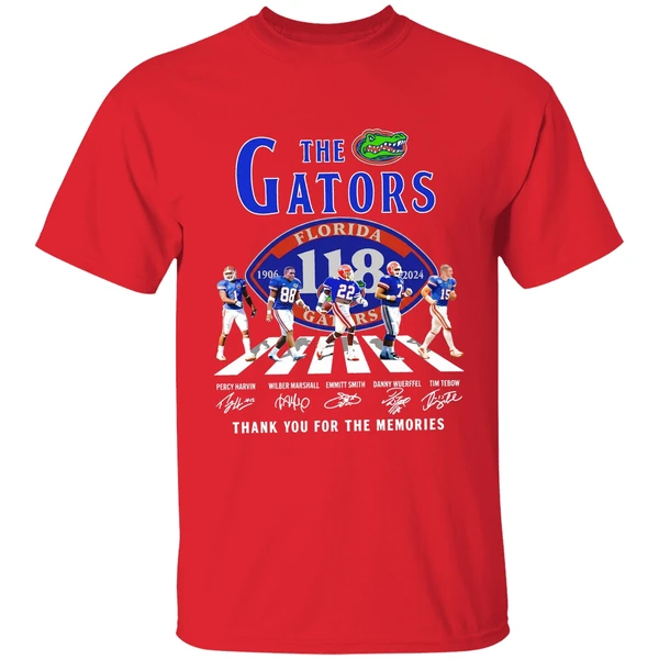 Florida Gators 118 Years Of The Gators 1906 2024 Thank You For The Memories Shirt - Image 7
