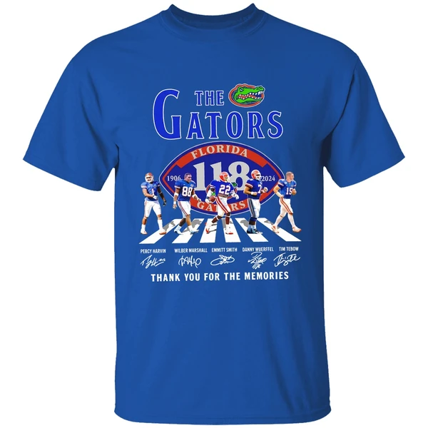 Florida Gators 118 Years Of The Gators 1906 2024 Thank You For The Memories Shirt - Image 8