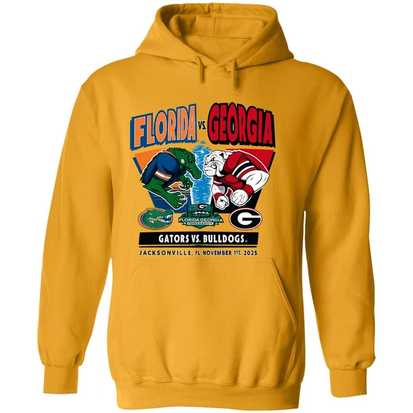 Florida Gators Vs Georgia Bulldogs 2025 Mascots Hoodie