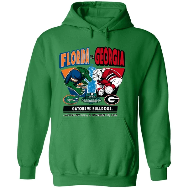 Florida Gators Vs Georgia Bulldogs 2025 Mascots Hoodie - Image 2