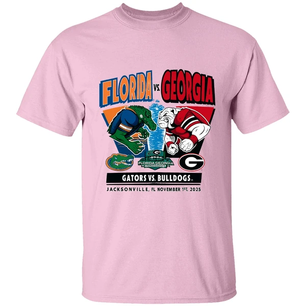 Florida Gators Vs Georgia Bulldogs 2025 Mascots Shirt Florida Gators Vs Georgia Bulldogs 2025 Mascots Shirt