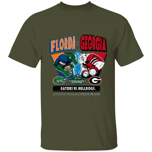 Florida Gators Vs Georgia Bulldogs 2025 Mascots Shirt - Image 3