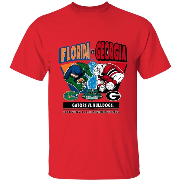 Florida Gators Vs Georgia Bulldogs 2025 Mascots Shirt - Image 6