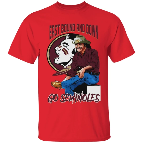 Florida State Seminoles X Burt Reynolds East Bound And Down Go Seminoles Signature Shirt - Image 7