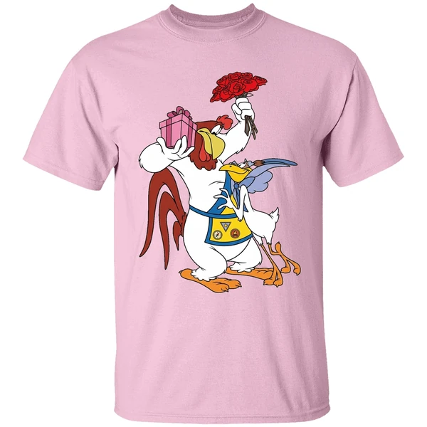 Foghorn Leghorn Miss Prissy Valentine Vintage Looney Tunes Shirt - Image 2
