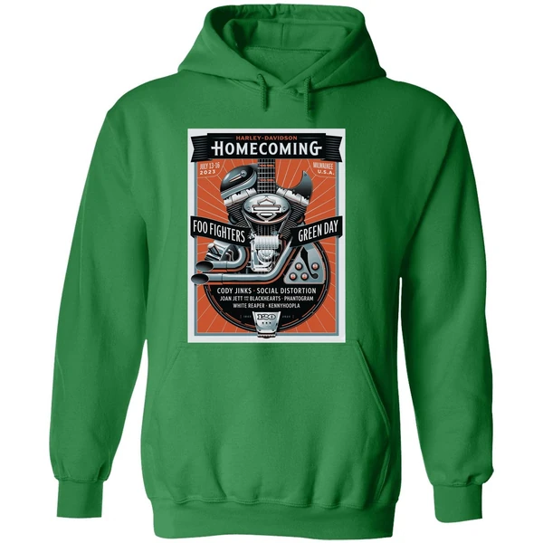 Foo Fighters And Green Day Lead Harley Hoodie - Image 2