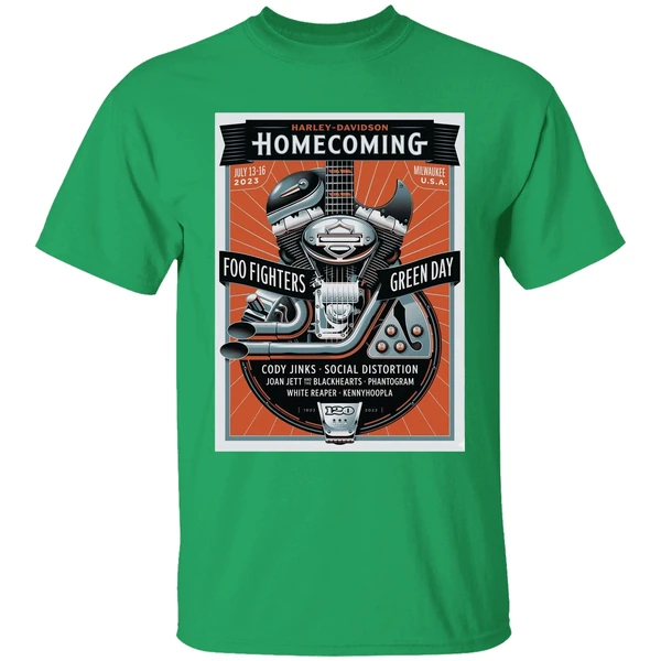 Foo Fighters And Green Day Lead Harley Shirt - Image 2
