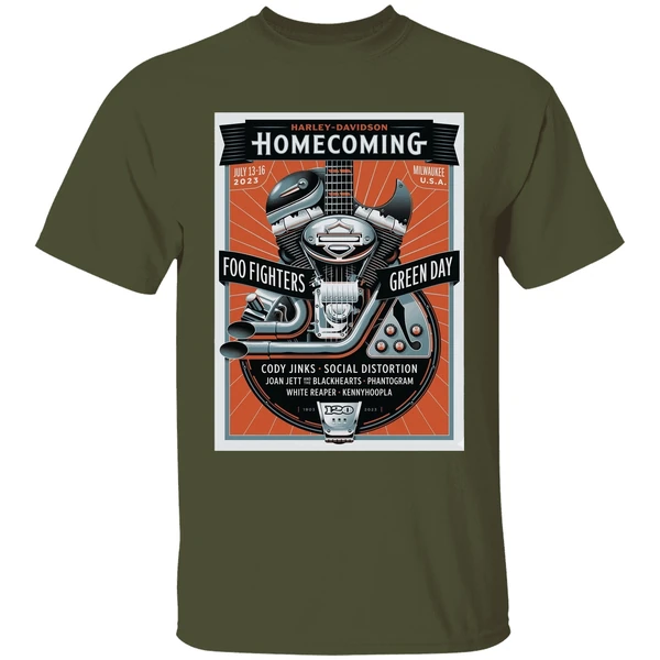 Foo Fighters And Green Day Lead Harley Shirt - Image 4