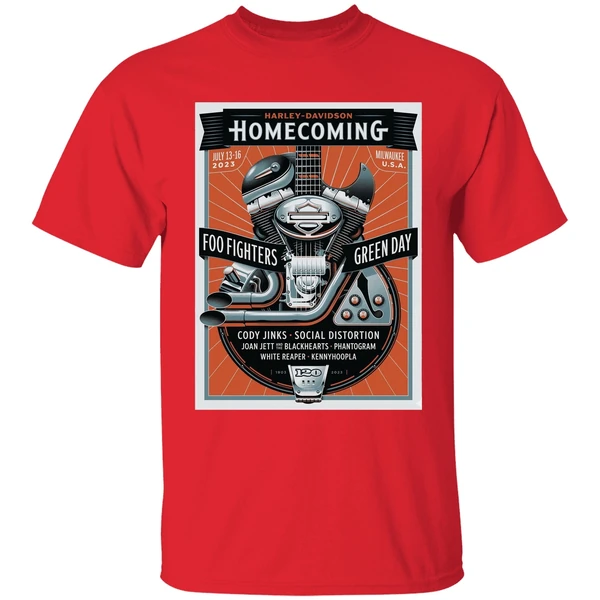 Foo Fighters And Green Day Lead Harley Shirt - Image 7