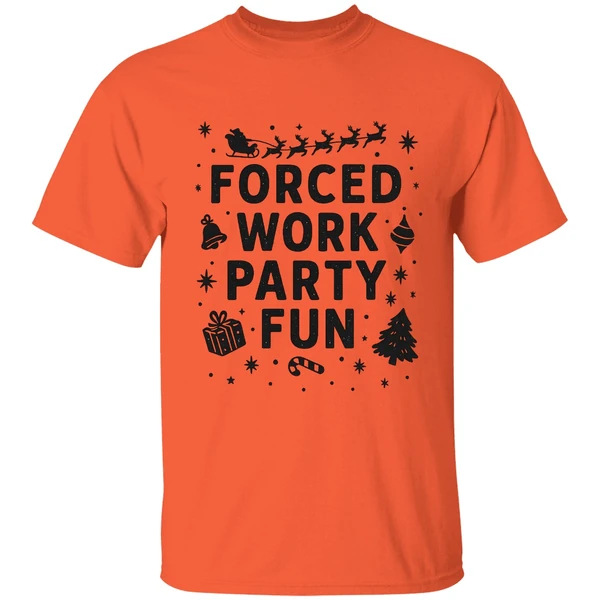 Forced Work Party Fun Merry Christmas Shirt - Image 5