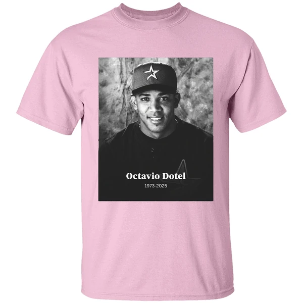 Former Mlb Pitcher Octavio Dotel Rip Octavio Dotel 1973 2025 Shirt - Image 3