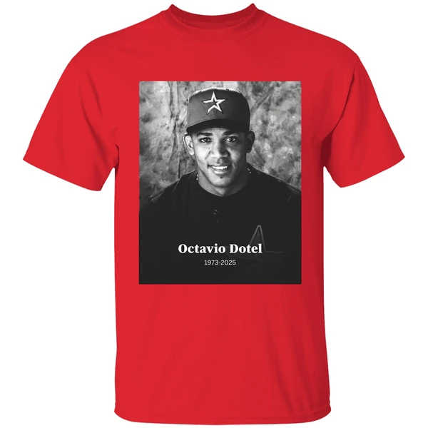 Former Mlb Pitcher Octavio Dotel Rip Octavio Dotel 1973 2025 Shirt - Image 7
