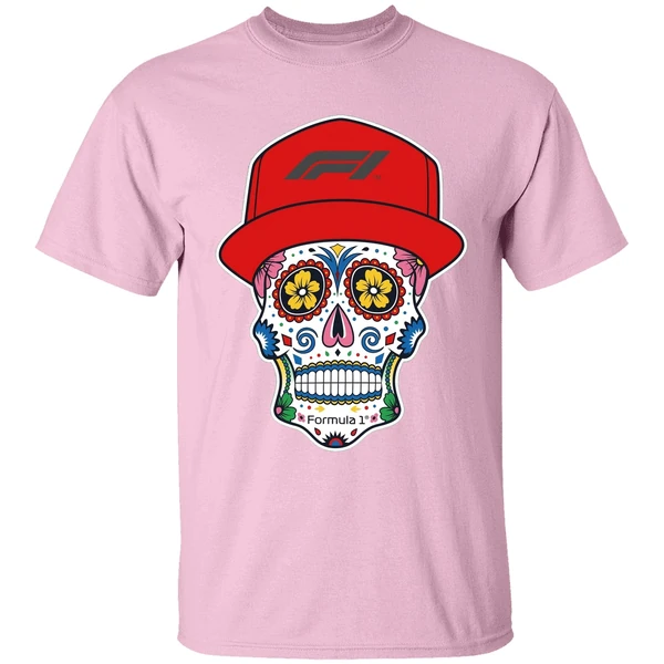 formula 1 mexico skull shirt lightpink