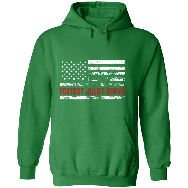Foxtrot Juliet Bravo Fjb American Flag Hoodie - Image 2