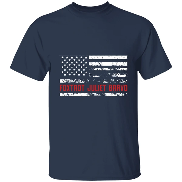 foxtrot juliet bravo fjb american flag shirt navy