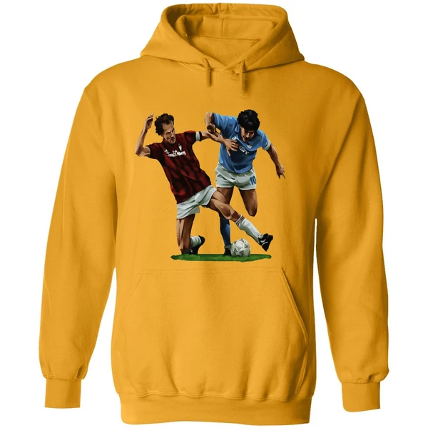 Franco Baresi Vs Diego Maradona Who Is Baresi Art Hoodie