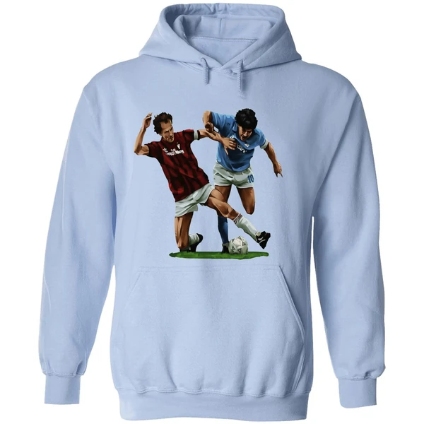 Franco Baresi Vs Diego Maradona Who Is Baresi Art Hoodie - Image 4