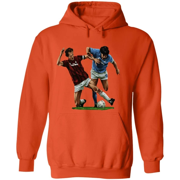 Franco Baresi Vs Diego Maradona Who Is Baresi Art Hoodie - Image 6