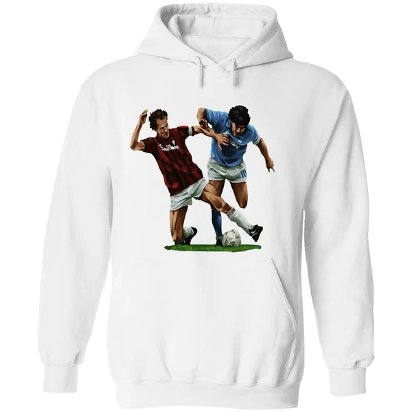 Franco Baresi Vs Diego Maradona Who Is Baresi Art Hoodie - Image 8