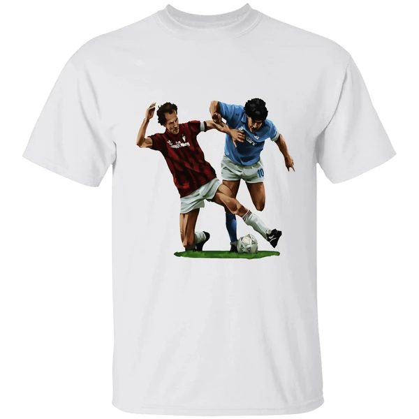 Franco Baresi Vs Diego Maradona Who Is Baresi Art Shirt