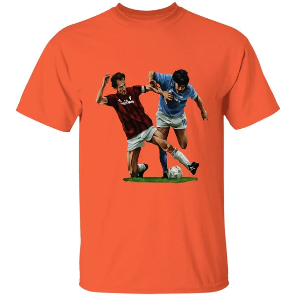 Franco Baresi Vs Diego Maradona Who Is Baresi Art Shirt - Image 3