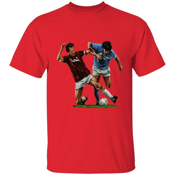 Franco Baresi Vs Diego Maradona Who Is Baresi Art Shirt - Image 4