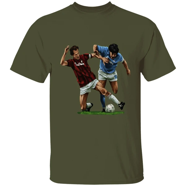 Franco Baresi Vs Diego Maradona Who Is Baresi Art Shirt - Image 9