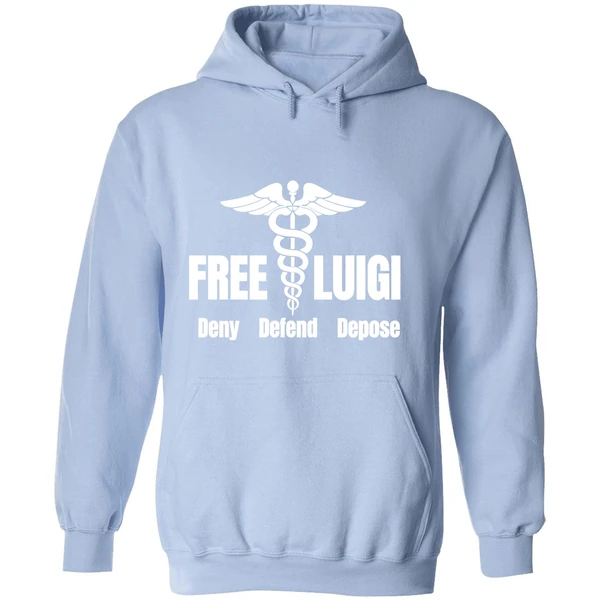 Free Luigi Deny Defend Depose Hoodie - Image 4