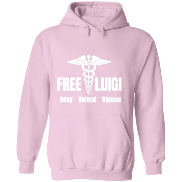 Free Luigi Deny Defend Depose Hoodie - Image 5