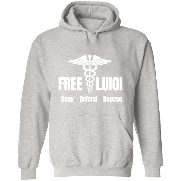 Free Luigi Deny Defend Depose Hoodie - Image 9