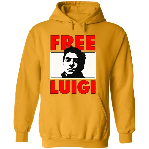 Free Luigi Mangione Mugshot Retro Hoodie