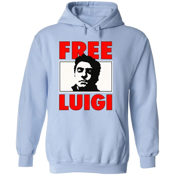 Free Luigi Mangione Mugshot Retro Hoodie - Image 4
