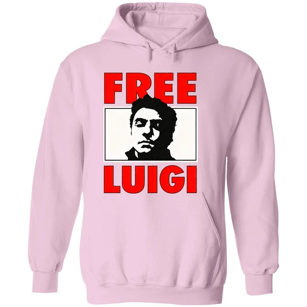 Free Luigi Mangione Mugshot Retro Hoodie - Image 5