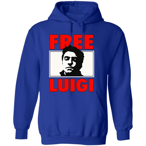 Free Luigi Mangione Mugshot Retro Hoodie - Image 7