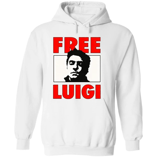 Free Luigi Mangione Mugshot Retro Hoodie - Image 8