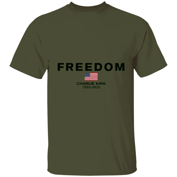 Freedom Charlie Kirk 1993 2025 America Flag Shirt - Image 3