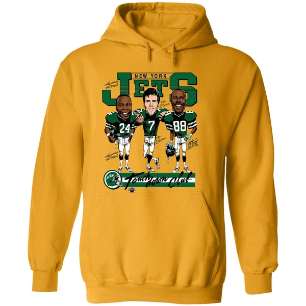 Freeman Mcneil Ken Obrien And Al Toon New York Jets Football Vintage Hoodie