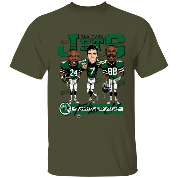 Freeman Mcneil Ken Obrien And Al Toon New York Jets Football Vintage Shirt - Image 9